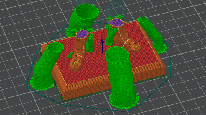 3D Printer Tree Supports Example