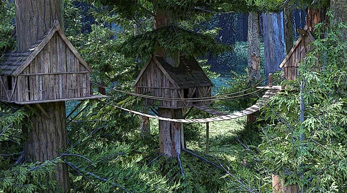 Treetop Cabins - Lord of the Dragons